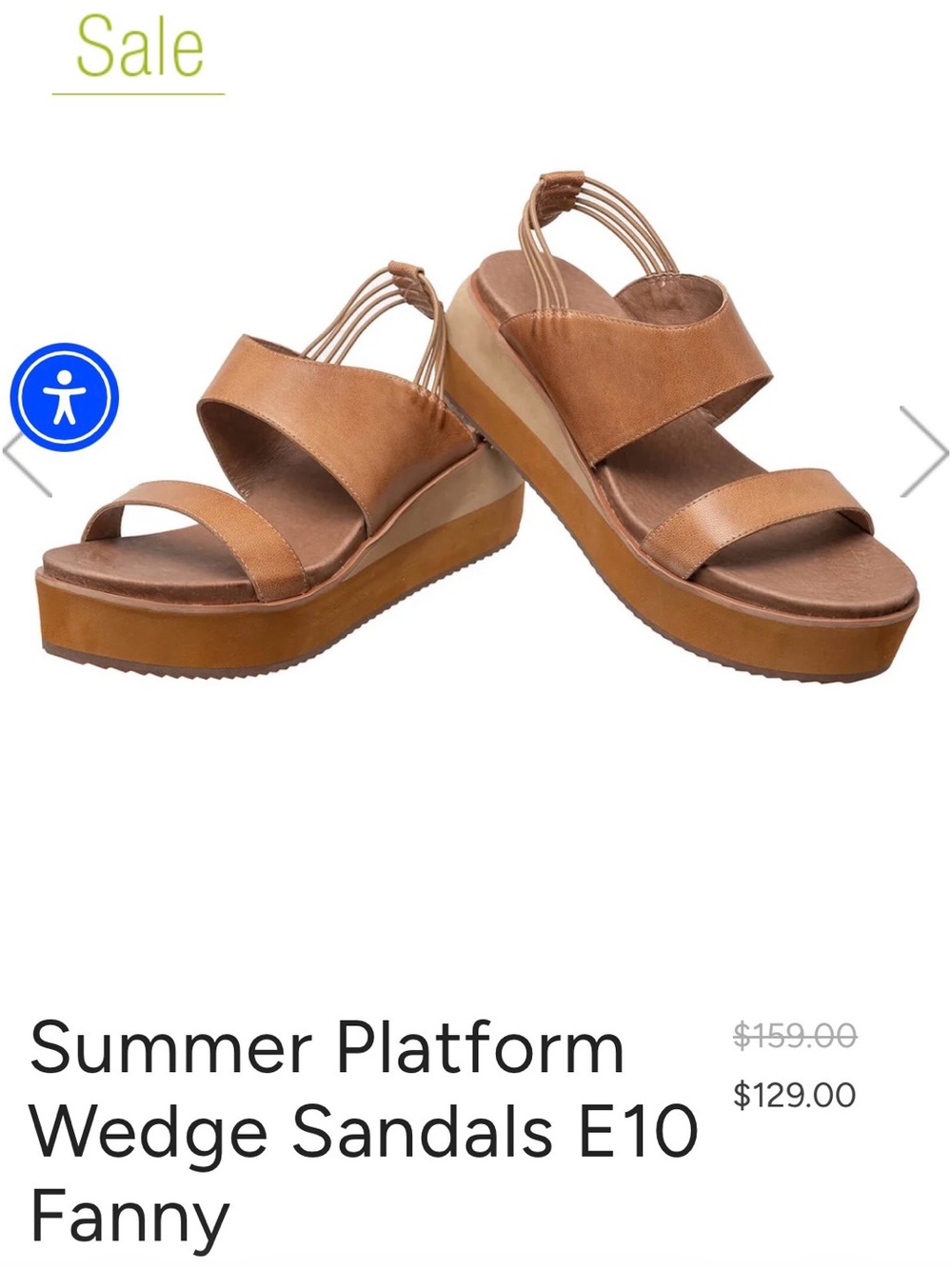 Antelope Fanny Women's Summer Platform Wedge Sandals - Tan